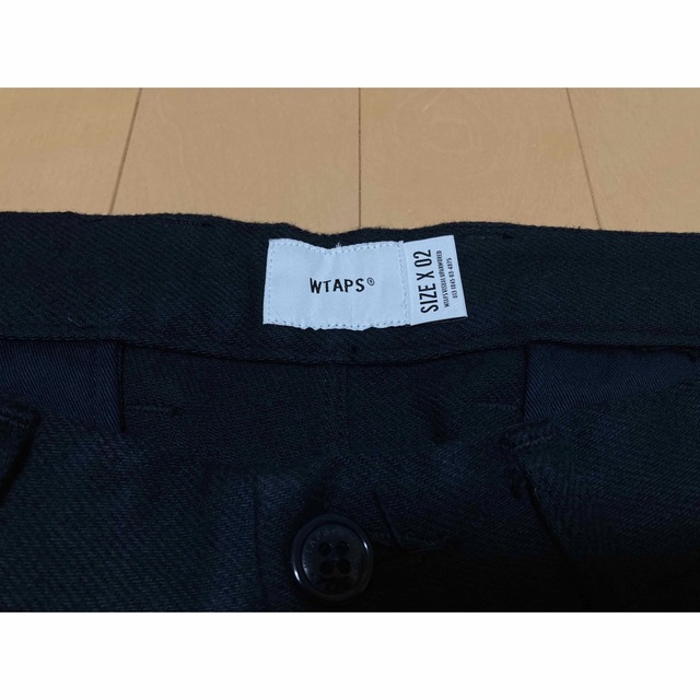 21AW WTAPS TUCK 01 TROUSERS NAVY M 4