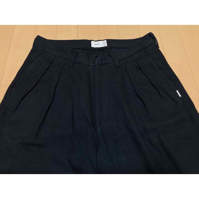 21AW WTAPS TUCK 01 TROUSERS NAVY M 3