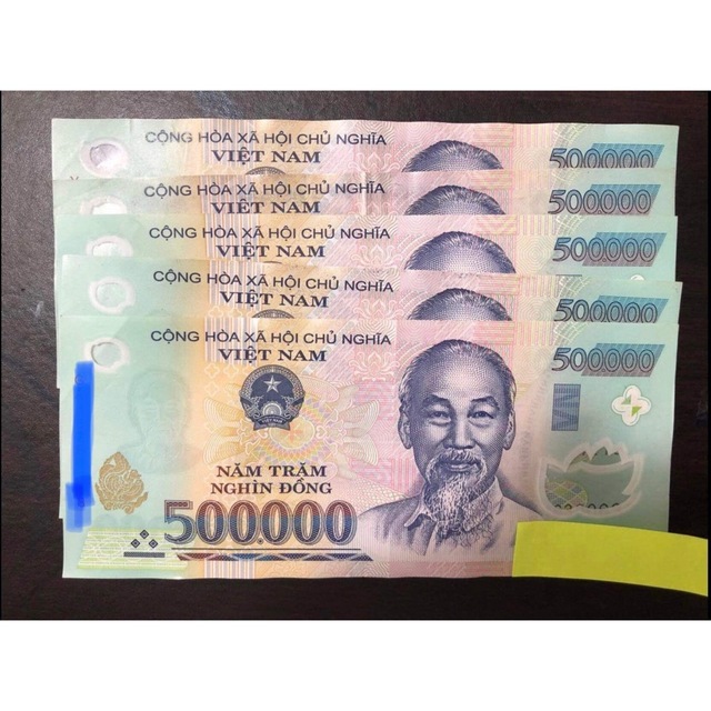ベトナム紙幣 ベトナムドン50万ドン．(5枚)。 www.krzysztofbialy.com