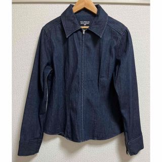 ポロ(POLO（RALPH LAUREN）)のジップアップデニムジャケット　ポロジーンズ　Ｌサイズ(Gジャン/デニムジャケット)