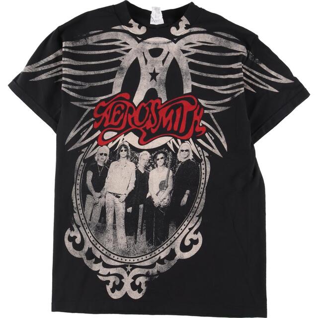 ALSTYLE APPEREL&ACTIVEWEAR AEROSMITH エアロスミス 両面プリント バンドTシャツ バンT メンズS /eaa325934