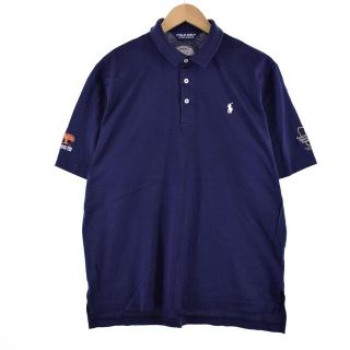 ラルフローレン(Ralph Lauren)の古着 ラルフローレン Ralph Lauren POLO GOLF ポロゴルフ 袖刺繍 半袖 ポロシャツ メンズM /eaa324393(ポロシャツ)