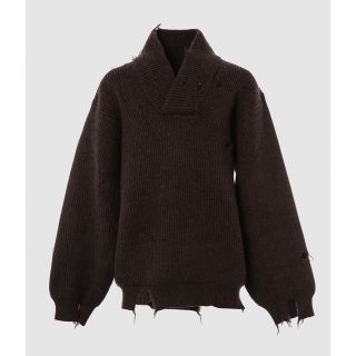 ワンエルディーケーセレクト(1LDK SELECT)のHED MAYNER DESTROYED V-NECK RIB SWEATER(ニット/セーター)