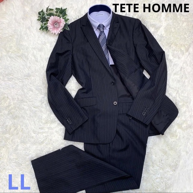 TETE HOMME - 【used テットオム＊メンズ；LL】セットアップ スーツの通販 by トトロラブ『コダマ』｜テットオムならラクマ