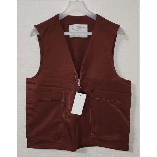 camiel fortgens zip vest brick red(ベスト)