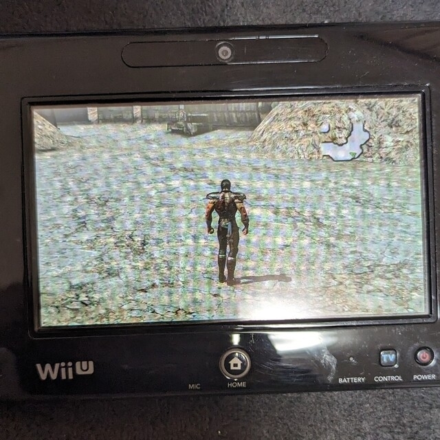 Wii U(ウィーユー)のWii U  本体 ゲームパッド 32GB ブラック　ジャンク品 エンタメ/ホビーのゲームソフト/ゲーム機本体(家庭用ゲーム機本体)の商品写真