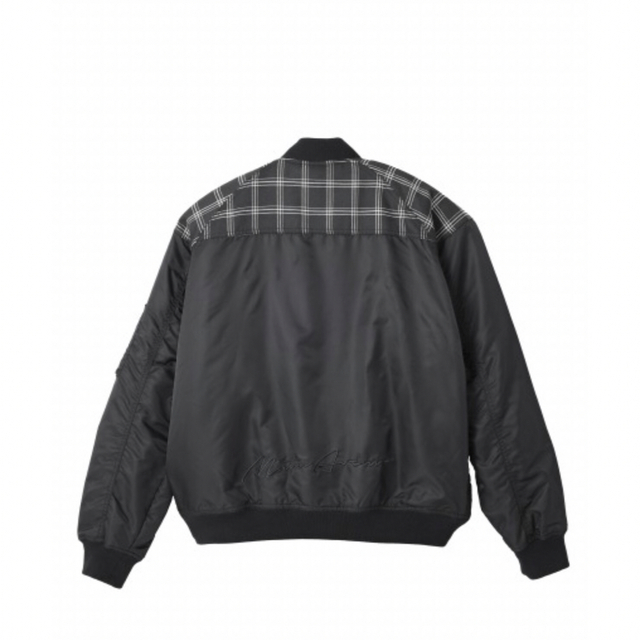 チェック切り替えMA1ジャケット メンズのジャケット/アウター(ブルゾン)の商品写真