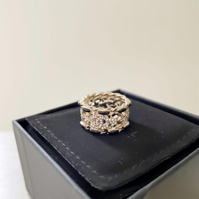 CHANEL 激レア スター ステッチ アイコン リング 指輪 52 シャネル