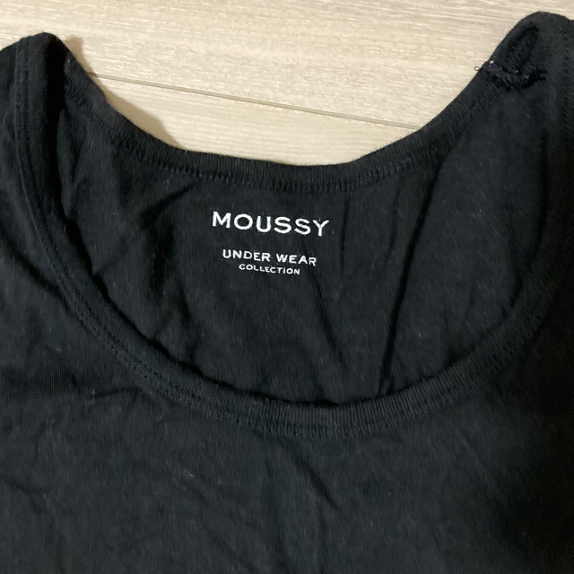 moussy(マウジー)のmoussy トップス(黒) レディースのトップス(Tシャツ(半袖/袖なし))の商品写真