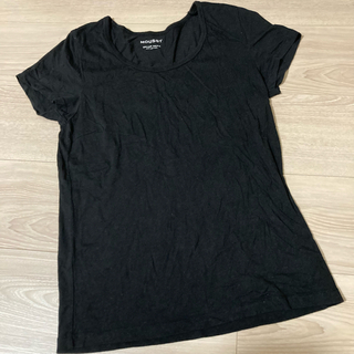 マウジー(moussy)のmoussy トップス(黒)(Tシャツ(半袖/袖なし))