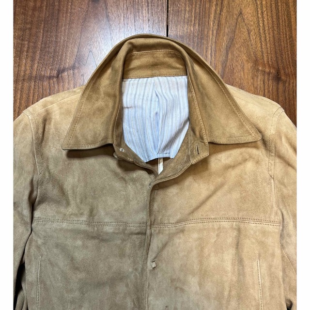 TOMORROWLAND(トゥモローランド)のエレガント❗️トゥモローランド　山羊革スウェードジャケット　M 検LEON メンズのジャケット/アウター(レザージャケット)の商品写真