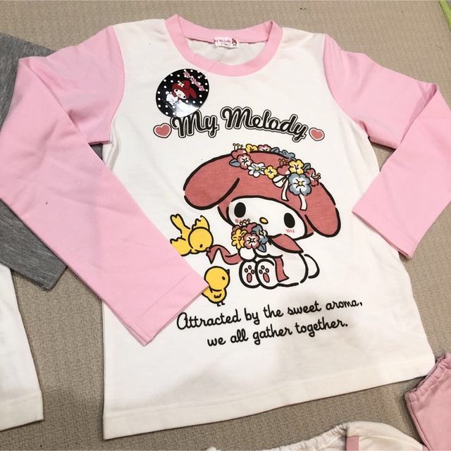 サンリオ - 130cm マイメロ ハローキティ 女の子長袖Tシャツ 二枚