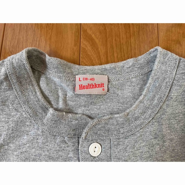 Healthknit(ヘルスニット)のヘルスニット　ヘンリーネック　Tシャツ メンズのトップス(Tシャツ/カットソー(半袖/袖なし))の商品写真