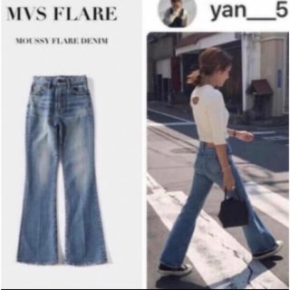 マウジー(moussy)の新品タグ付き♡MOUSSY MVS flare♡フレアデニム(デニム/ジーンズ)