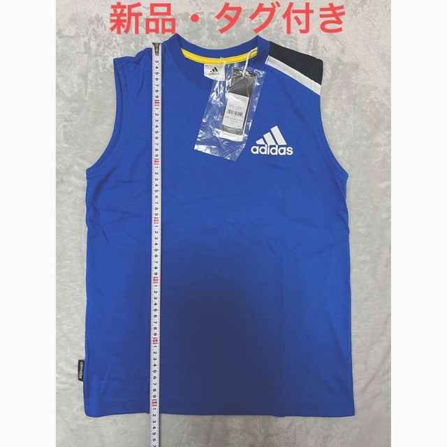 adidas(アディダス)のタンクトップ adidas 160cm ノースリーブ キッズ/ベビー/マタニティのキッズ服男の子用(90cm~)(Tシャツ/カットソー)の商品写真