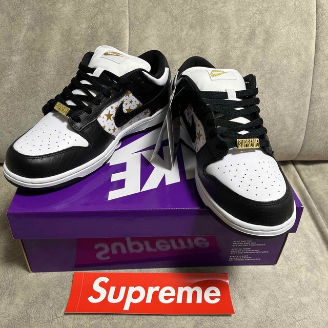 supreme nike SB dunk low 黒 27.5cm シュプリーム