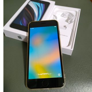アイフォーン(iPhone)の美品  iPhone SE2 64GB SIMフリー 白 本体のみ(スマートフォン本体)