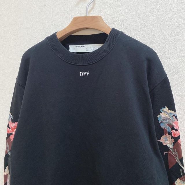 OFF-WHITE - 希少Off-White 花柄トレーナー flower print sweaterの
