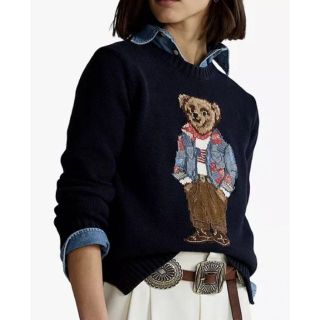 ポロラルフローレン(POLO RALPH LAUREN)のPolo Ralph Lauren Bear ポロベア ニット ネイビー セータ(ニット/セーター)