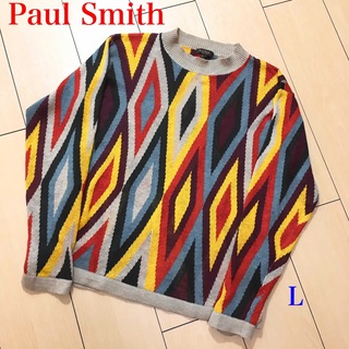 ポールスミス(Paul Smith)の美品★ポールスミス サマーニット リネン100％ 春夏 L A432(ニット/セーター)