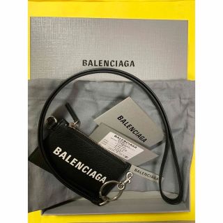 バレンシアガ(Balenciaga)の美品　BALENCIAGA バレンシアガ  ネックストラップ  カードコイン(コインケース/小銭入れ)