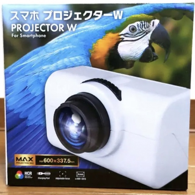 新品未使用　スマホ プロジェクターW PROJECTOR W スマホ/家電/カメラのテレビ/映像機器(プロジェクター)の商品写真