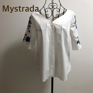 こみか様専用☆Mystrada★マイストラーダ★袖刺繍ブラウス(シャツ/ブラウス(半袖/袖なし))