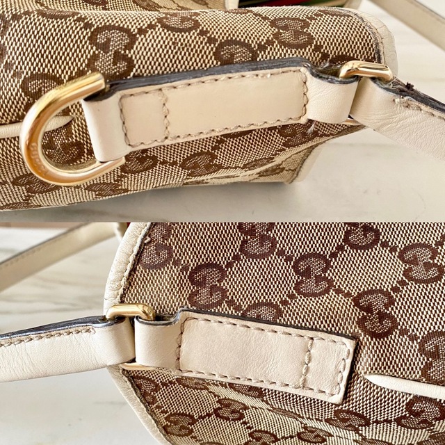 Gucci(グッチ)の正規品 GUCCI グッチ GG柄 レザーショルダーバッグ レディースのバッグ(トートバッグ)の商品写真