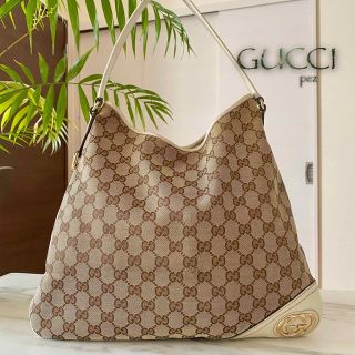 グッチ(Gucci)の正規品 GUCCI グッチ GG柄 レザーショルダーバッグ(トートバッグ)