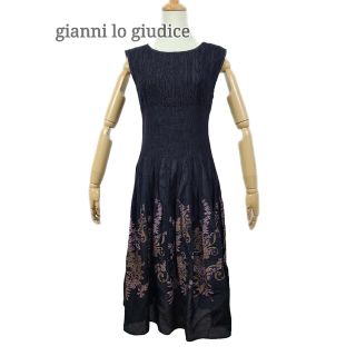 ジャンニロジュディチェ(GIANNI LO GIUDICE)の美品 gianni  lo giudice  ストレッチワンピース(ロングワンピース/マキシワンピース)