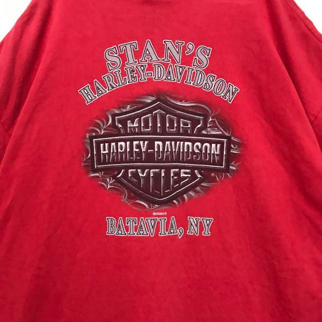 Harley Davidson(ハーレーダビッドソン)のハーレーダビッドソン  両面ビッグロゴ 2XL 胸ポケット Tシャツ メンズのトップス(Tシャツ/カットソー(半袖/袖なし))の商品写真