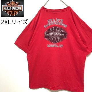 ハーレーダビッドソン(Harley Davidson)のハーレーダビッドソン  両面ビッグロゴ 2XL 胸ポケット Tシャツ(Tシャツ/カットソー(半袖/袖なし))