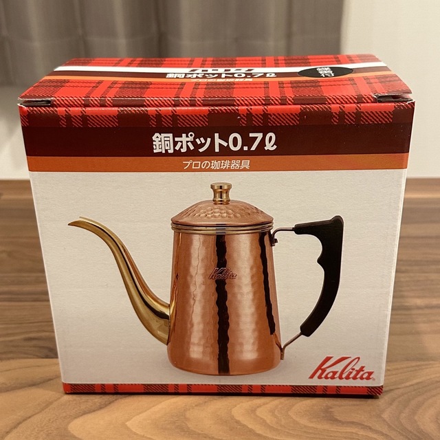 Kalita - 【廃番・未使用】カリタ 銅ポット0.7ℓ 蝶番付の通販 by s