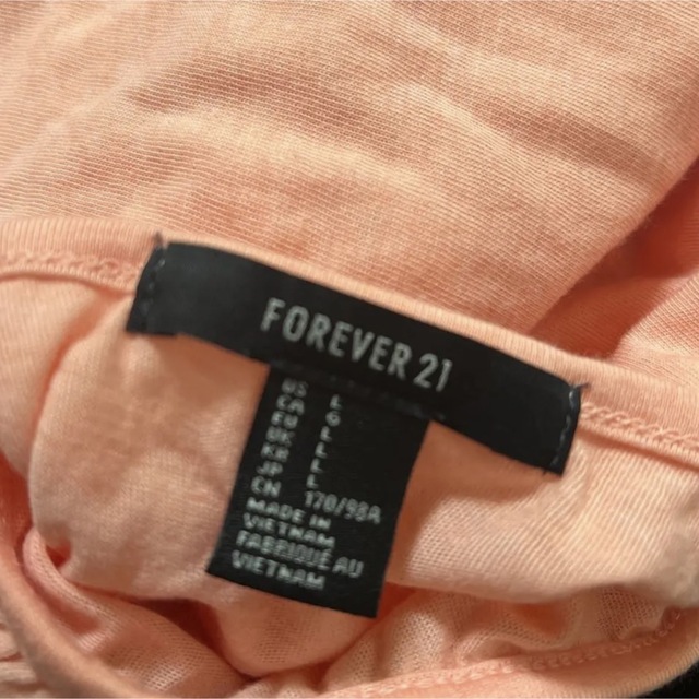 FOREVER 21　サーモンピンク　タンクトップ