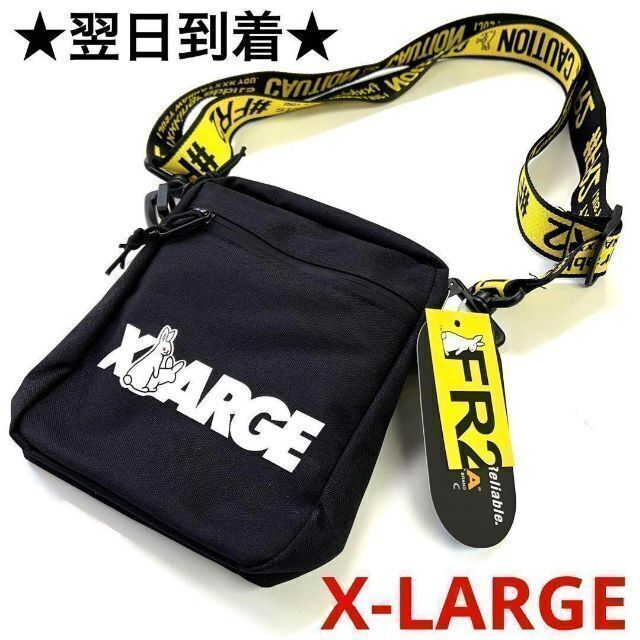 XLARGE(エクストララージ)のX-LARGEエクストララージエックスラージFR2ショルダーバッグブラック新品 メンズのバッグ(ショルダーバッグ)の商品写真