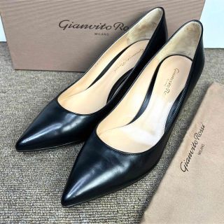 Gianvito Rossi - 37.5 Gianvito Rossi プレーン パンプス 黒 24.5の