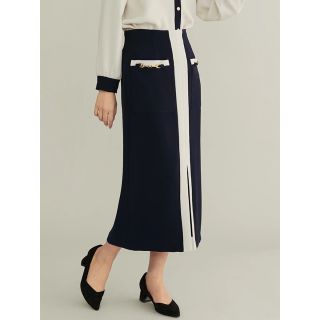 【タグ付き新品未使用】TONAL ダブルクロスビットポケットタイトスカート