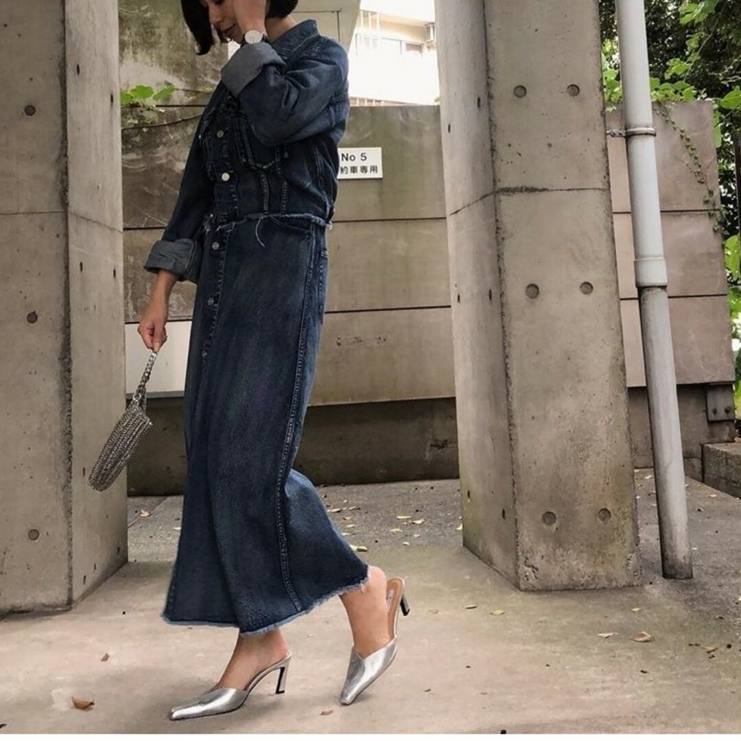 Ameri 4WAY DENIM DRESS COAT お気に入りの 7200円 www.e-gaio.com.br