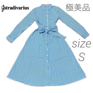 ストラディバリウス(stradivarius)の【美品】ストラディバリウス　シャツワンピース(ロングワンピース/マキシワンピース)