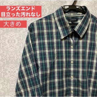 ランズエンド(LANDS’END)のランズエンド　レディースシャツブラウス　大きいサイズ　お手入れ楽(シャツ/ブラウス(長袖/七分))