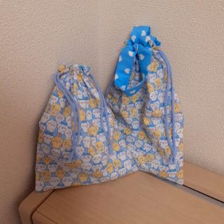 ちいかわ　巾着2点セット　体操服いれ　上履きいれ　給食袋(外出用品)