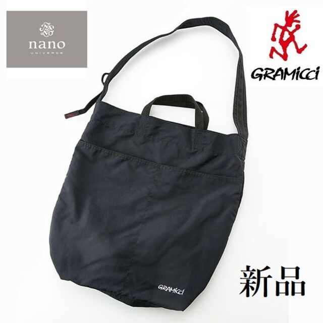 GRAMICCI(グラミチ)の【別注】nano・universe × GRAMICCI ショルダーバッグ 黒 メンズのバッグ(ショルダーバッグ)の商品写真
