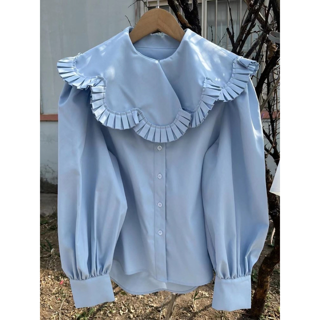 épine - BIBIY FRANCESCA BLOUSE BLUEの通販 by Mi's shop|エピヌなら