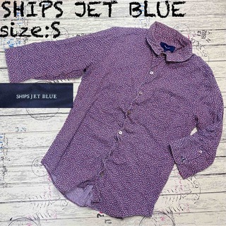 シップスジェットブルー(SHIPS JET BLUE)のSHIPS JET BLUE/ジップスジェットブルー　デザイン半袖シャツ　花柄(シャツ)