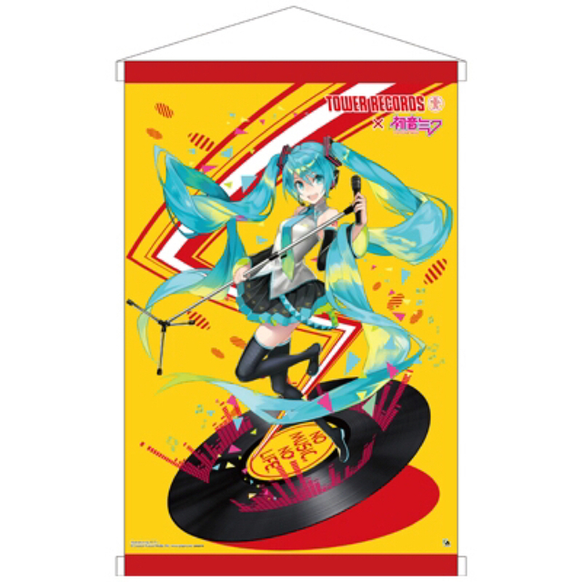 初音ミク　タワーレコード　タワレコ　B2 タペストリー  限定品