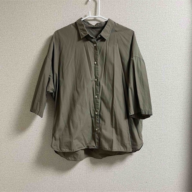 GU(ジーユー)のシャツ レディースのトップス(シャツ/ブラウス(長袖/七分))の商品写真
