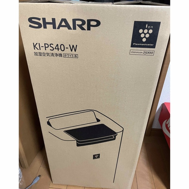 SHARP - SHARP 加湿空気清浄機 ホワイト KI-PS40-Wの通販 by とも's