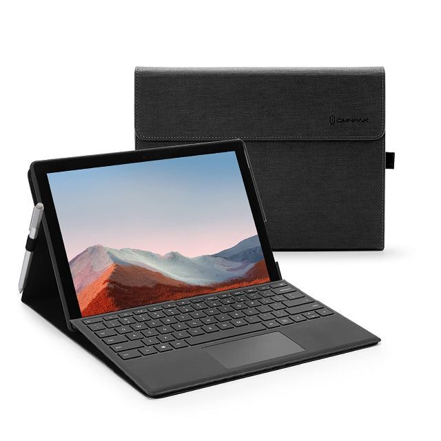 【色: ブラック】Omnpak Microsoft Surface Pro 7+