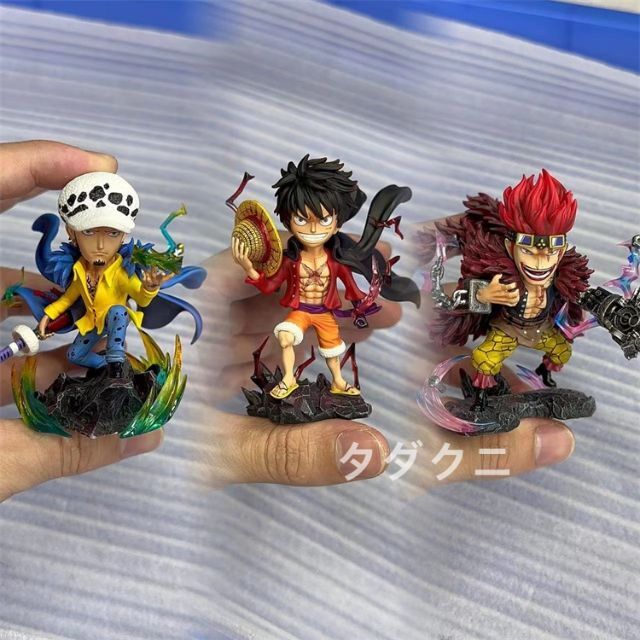 ワンピース 3船長 ルフィ キッド ロー フィギュア ガレージキット ワーコレ ワンピース 3船長 ルフィ キッド ロー フィギュア ガレージキット ワーコレ