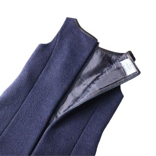 PRADA - 【極美品】PRADA 最高級❗️ピュアウール レザーパイピング
